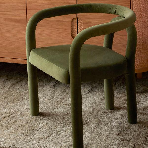 Life Interiors Totti Velvet Dining Chair