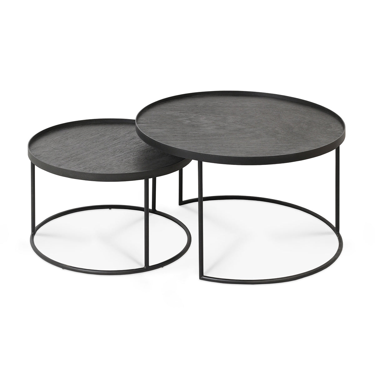 life interiors Tray Round Coffee Table Set of 2