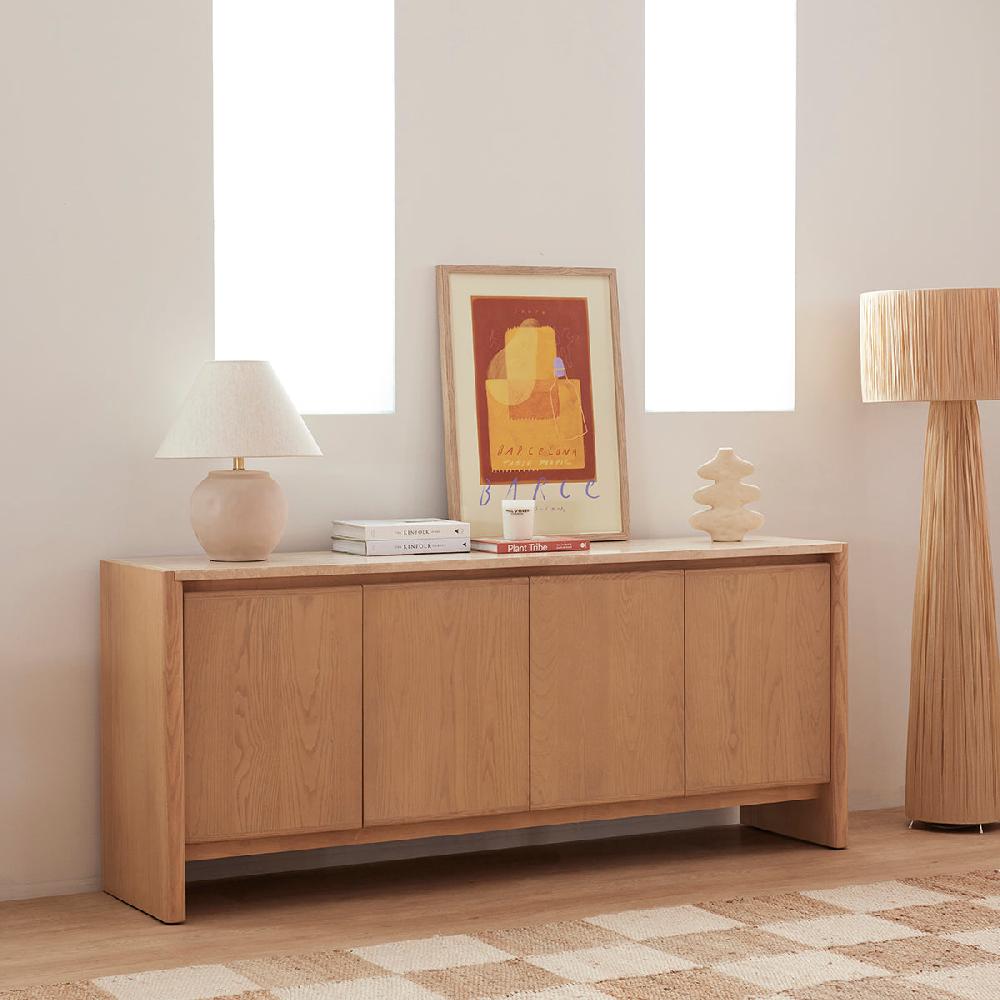 life interiors Trivoli Travertine Sideboard