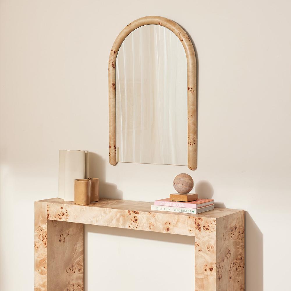 life interiors Valentina Burlwood Arch Wall Mirror