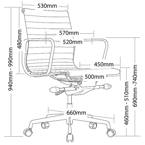 Life Interiors Volt Leatherette Office Chair
