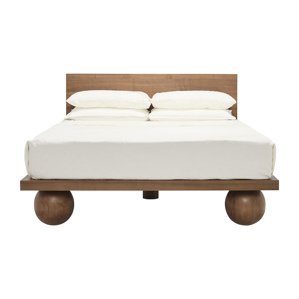 Life Interiors Yoko King Bed (Walnut Natural)