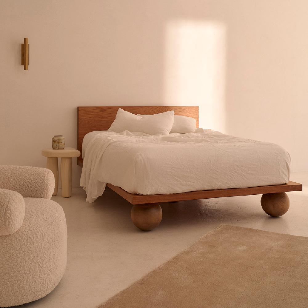 life interiors Yoko Queen Bed (Oak Natural)
