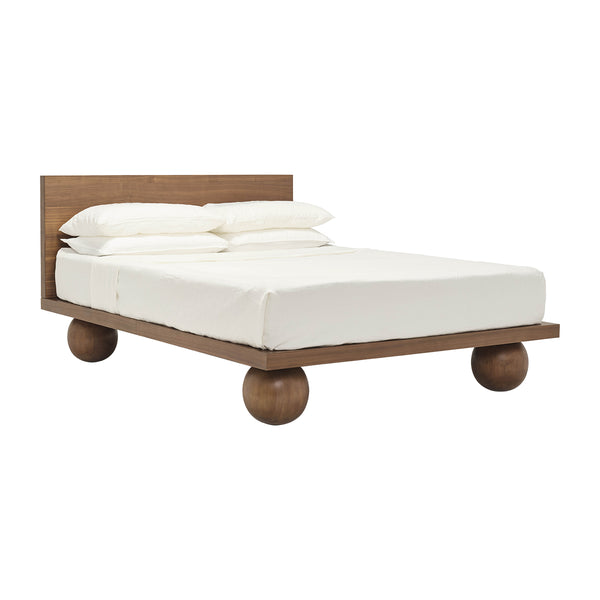 Life Interiors Yoko Queen Bed (Walnut Natural)