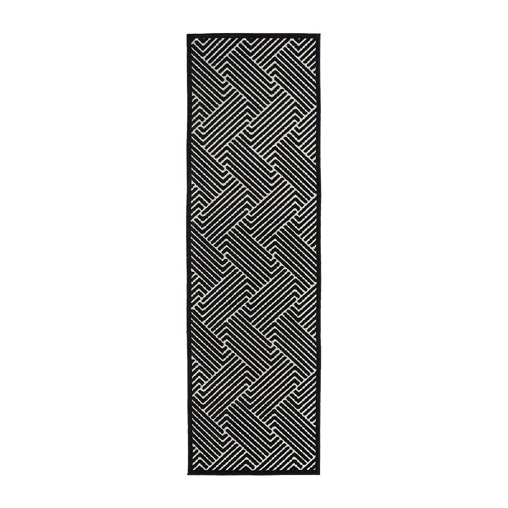 life interiors York Runner Rug (Black/Gold)