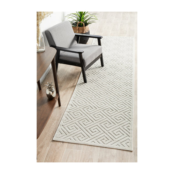 Life Interiors York Runner Rug (Natural White)