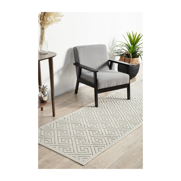 Life Interiors York Runner Rug (Natural White)