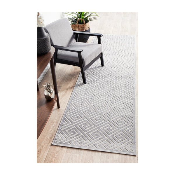Life Interiors York Runner Rug (Silver)
