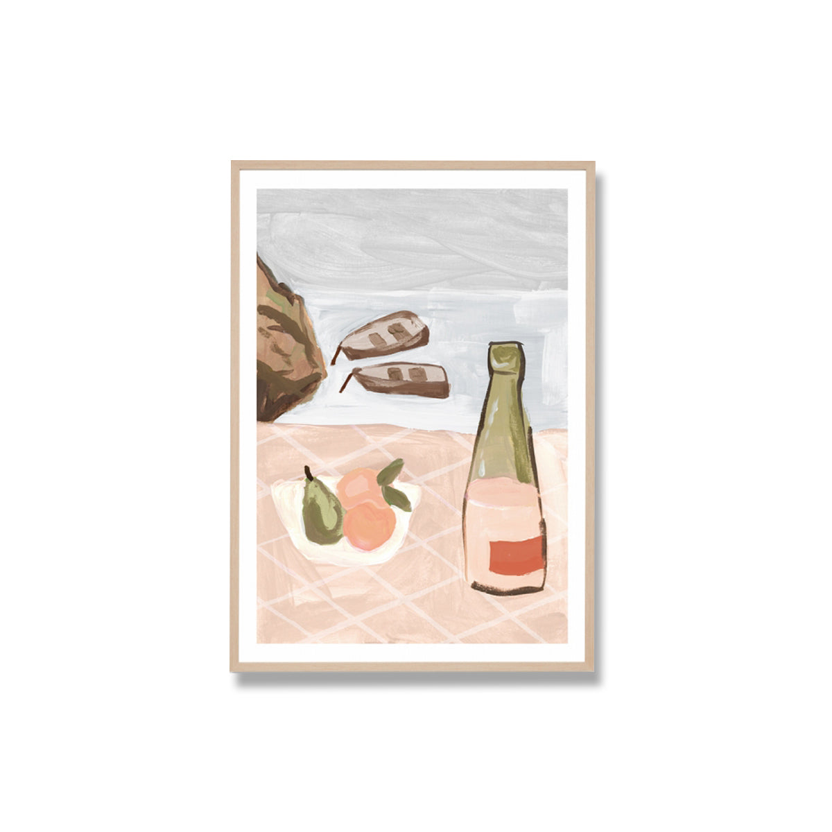 life interiors Mediterranean Alfresco 3 Framed Print