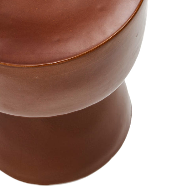 Life Interiors Mesquida Outdoor Side Table (Glazed Terracotta 35cm)