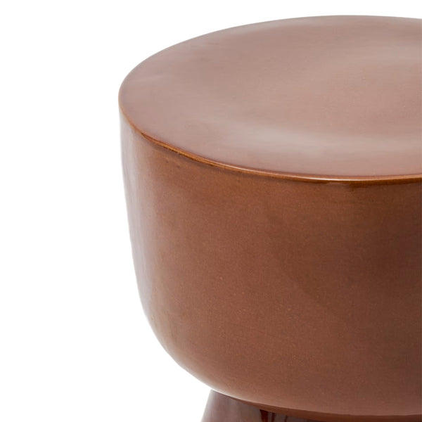 Life Interiors Mesquida Outdoor Side Table (Glazed Terracotta 35cm)