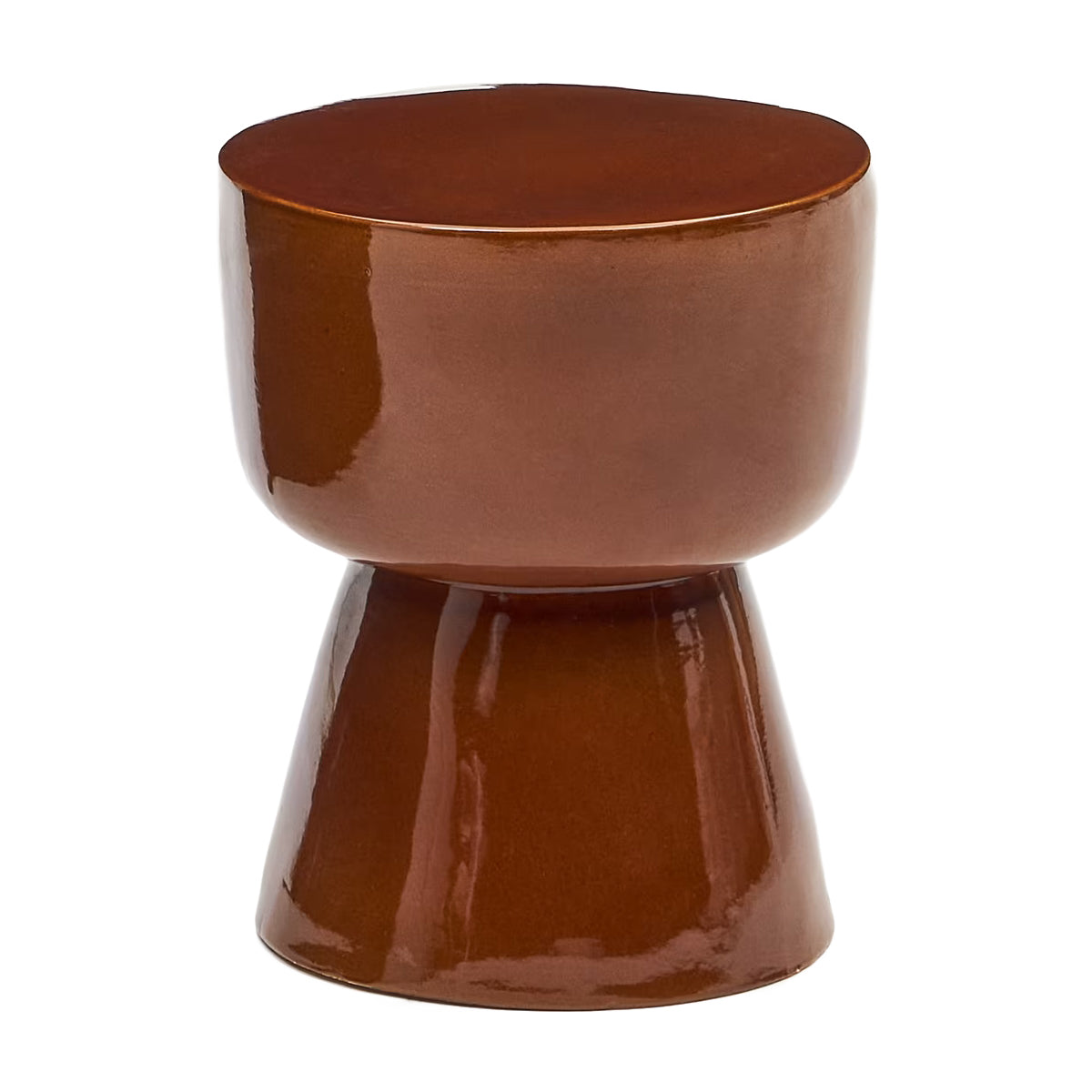 life interiors Mesquida Outdoor Side Table (Glazed Terracotta 35cm)