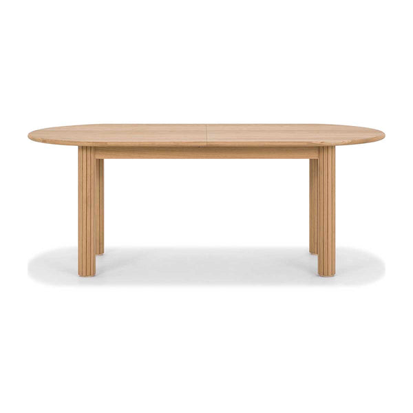 Life Interiors Noir Oval Extendable Dining Table (200cm)