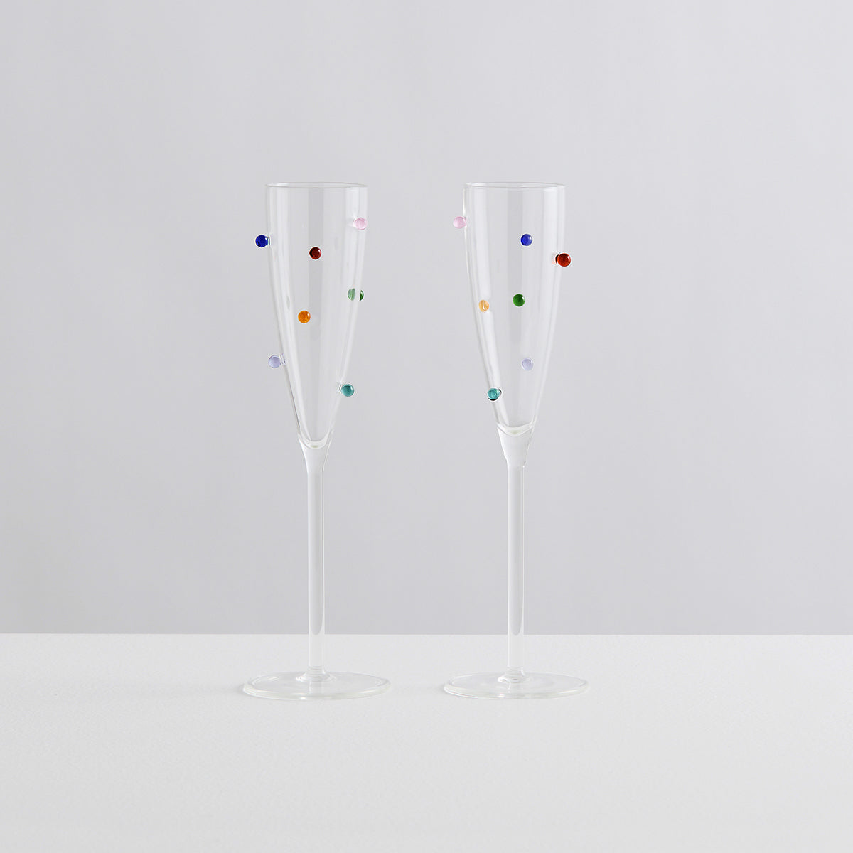 life interiors Pomponette Champagne Flutes (Set of 2)
