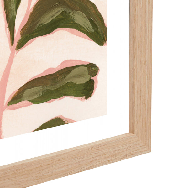 Life Interiors Posing Cheetahs Blush Landscape Art Print