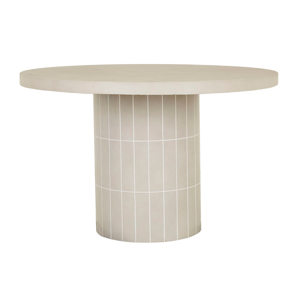life interiors Seville Tile Round Outdoor Dining Table