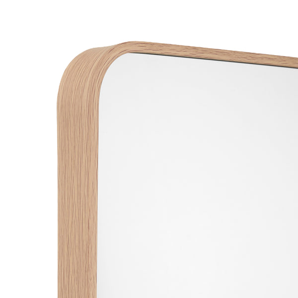 Life Interiors Simplicity Curve Standing Mirror (Oak)