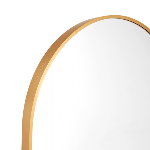 Life Interiors Simplicity Standing Arch Curve Mirror (Gold)