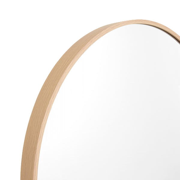 Life Interiors Simplicity Standing Arch Curve Mirror (Oak)