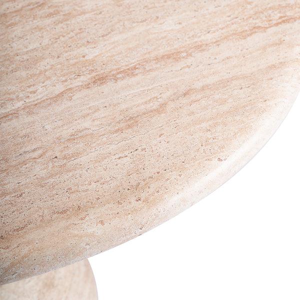 Life Interiors Sorrento Dining Table (120cm Travertine Finish)