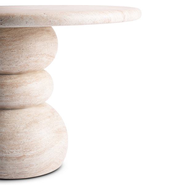 Life Interiors Sorrento Dining Table (120cm Travertine Finish)