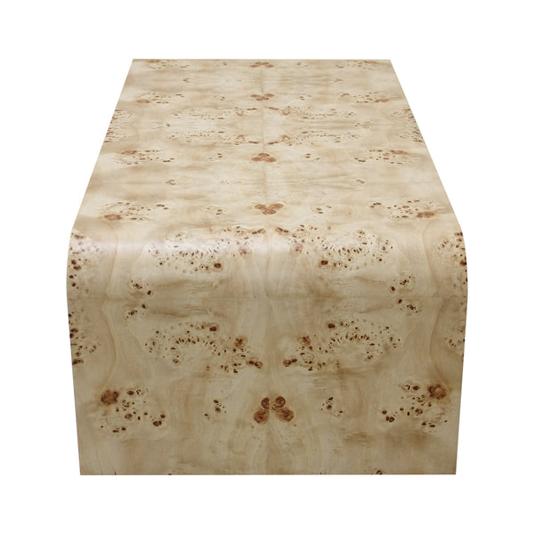 Life Interiors Valentina Burlwood Curve Coffee Table