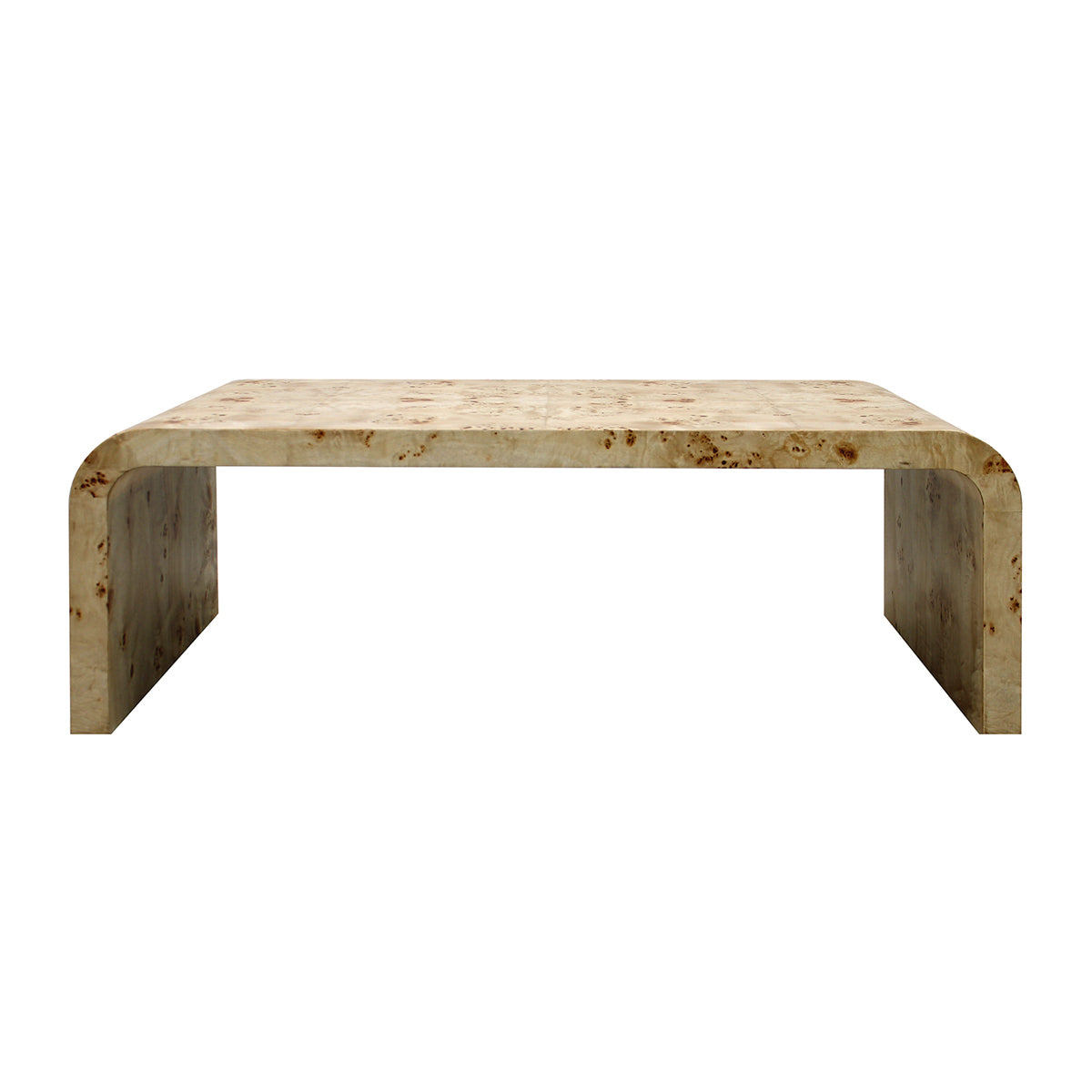 life interiors Valentina Burlwood Curve Coffee Table