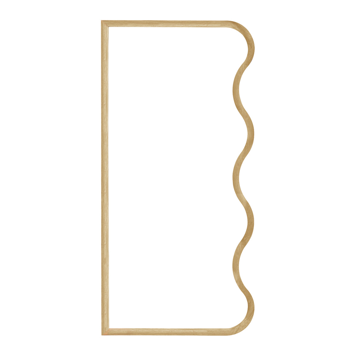 life interiors Vittoria Oak Floor Mirror (80 x 170cm)