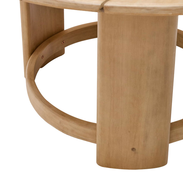 Life Interiors Xoriguer Round Dining Table (Eucalyptus)