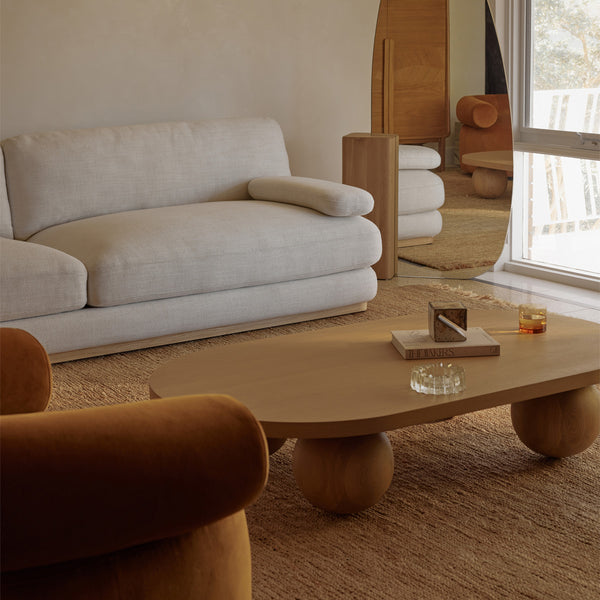Life Interiors Yoko Capsule Coffee Table (Oak Natural)