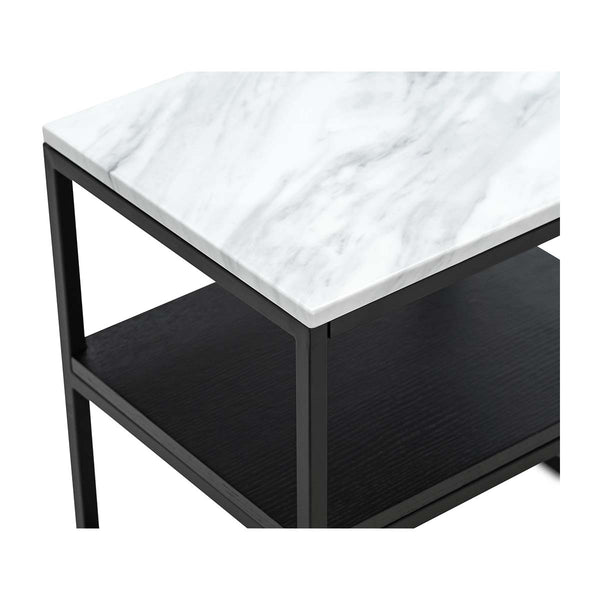 Life Interiors Zara Marble Square Shelf Coffee Table