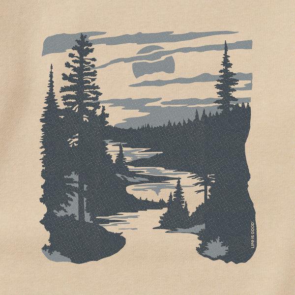 Life Is Good Adult Unisex A River Runs Through It Every Wear Crew Sweatshirt