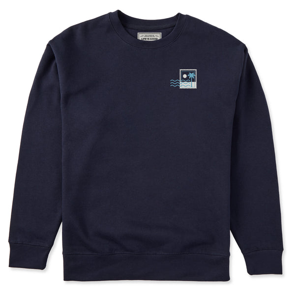 life is good Adult Unisex Beach Stamp Every Wear Hoodie Sweatshirt