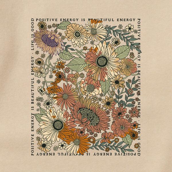 Life Is Good Adult Unisex Beautiful Energy Tie Dye Every Wear Crew Sweatshirt