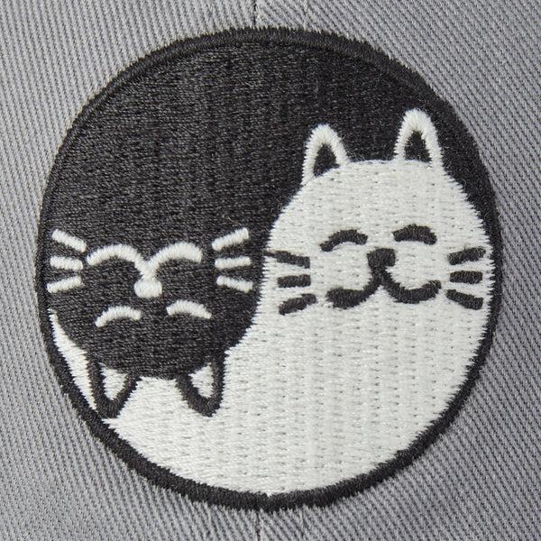 Life Is Good Adult Unisex Cat Yin And Yang Chill Cap