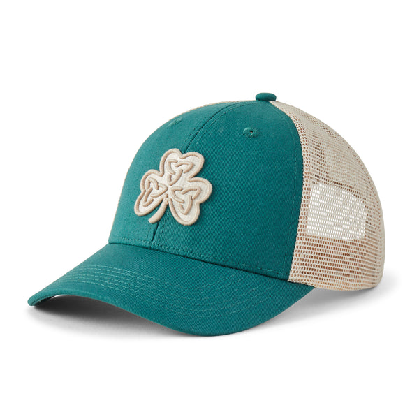 life is good Adult Unisex Clean Celtic Clover Trucker