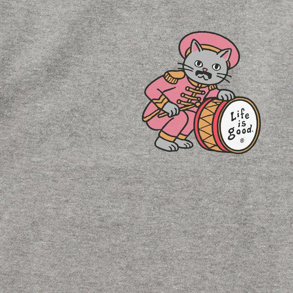 Life Is Good Adult Unisex Come Together Right Meow Every Wear Crew Sweatshirt