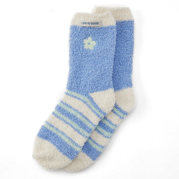 Life Is Good Adult Unisex Cornflower Blue Snuggle Sock