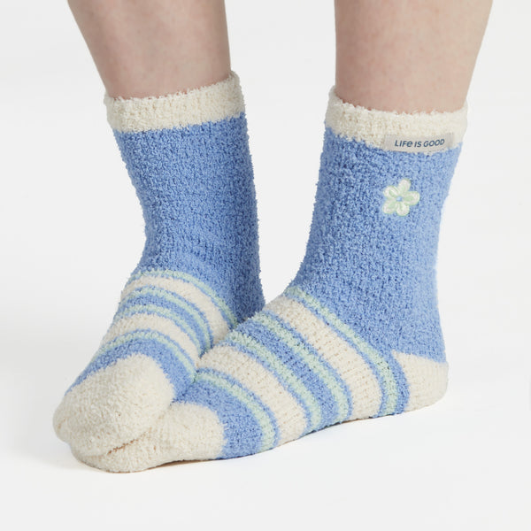 life is good Adult Unisex Cornflower Blue Snuggle Sock