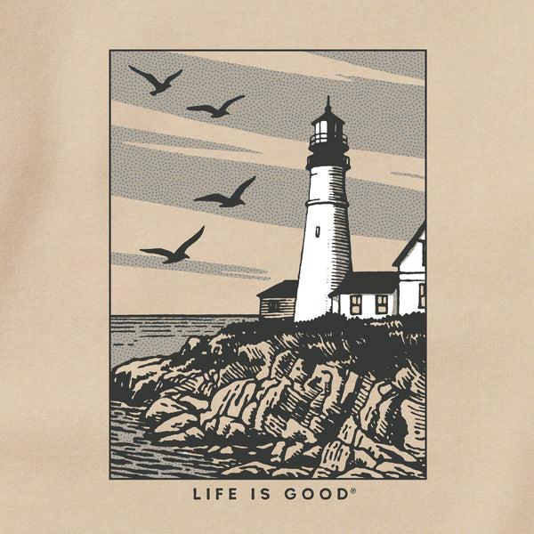 Life Is Good Adult Unisex Costal Lighthouse Every Wear Crew Sweatshirt