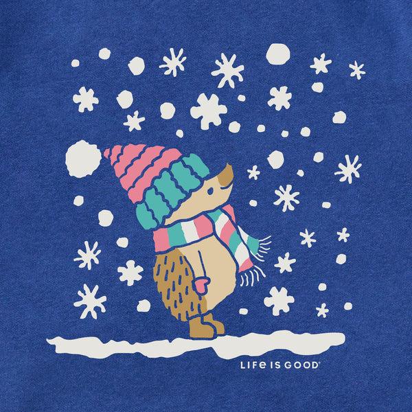 Life Is Good Adult Unisex Cozy Hedgehog Every Wear Hoodie Sweatshirt