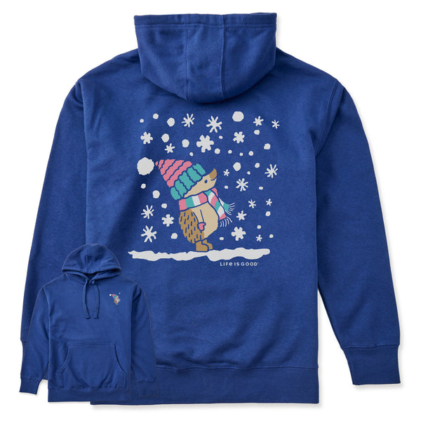 life is good Adult Unisex Cozy Hedgehog Every Wear Hoodie Sweatshirt