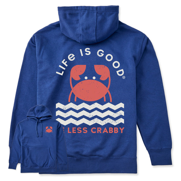 life is good Adult Unisex Crafty Be Less Crabby Geometric Every Wear Hoodie Sweatshirt