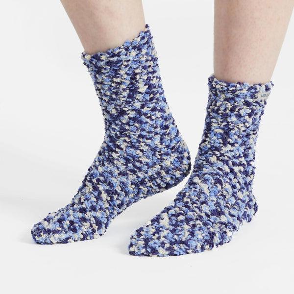 Life Is Good Adult Unisex Darkest Blue PomPoms Sock