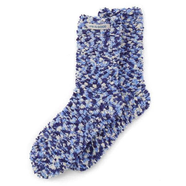 Life Is Good Adult Unisex Darkest Blue PomPoms Sock
