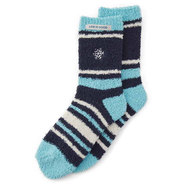 life is good Adult Unisex Darkest Blue Snuggle Sock
