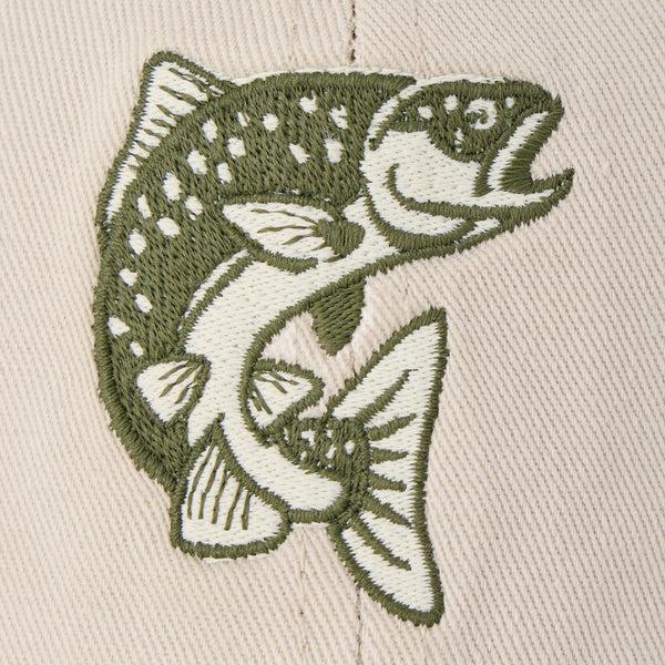 Life Is Good Adult Unisex Embroidered Jumping Fish Chill Cap