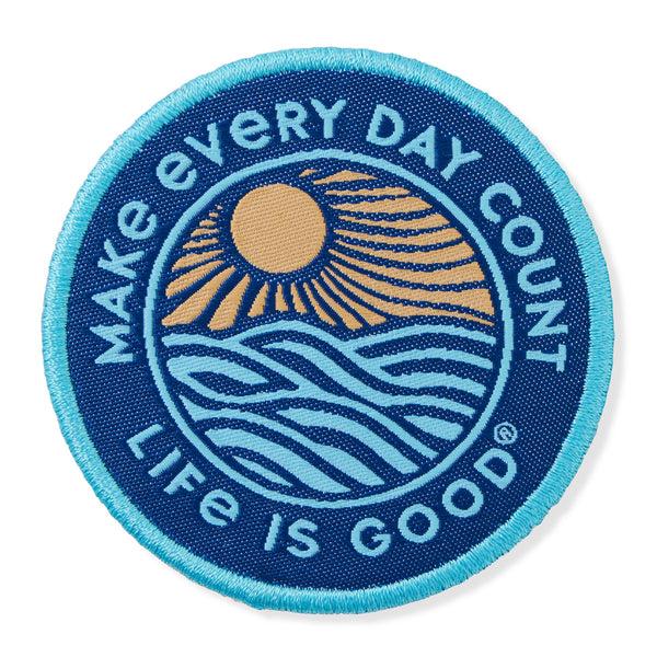 life is good Adult Unisex Every Day Count Woven Patch