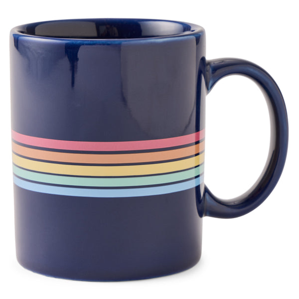 Life Is Good Adult Unisex Every Day Is Saturday Stripes Jake's Mug