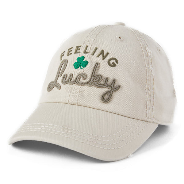 life is good Adult Unisex Feeling Lucky Today Sunwashed Chill Cap